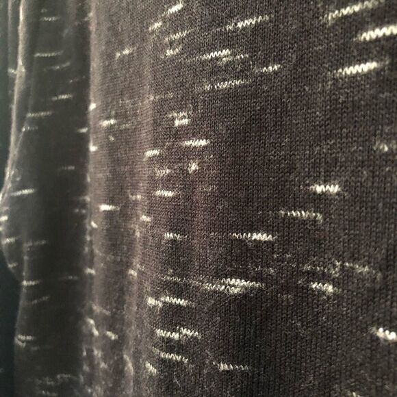 H&M gray black geometric silver design thin knit sweater top blouse girl/14 - Picture 6 of 9